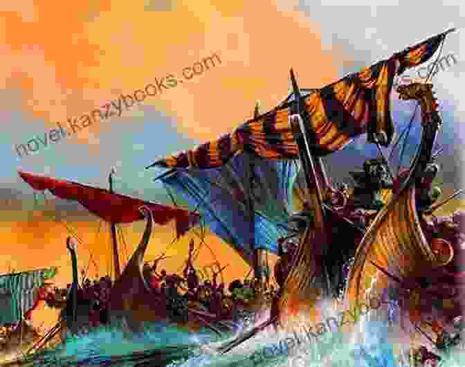 A Depiction Of A Viking Raid, With Viking Longships Approaching A Coastal Settlement. I Was There Viking Invasion (I Was There )