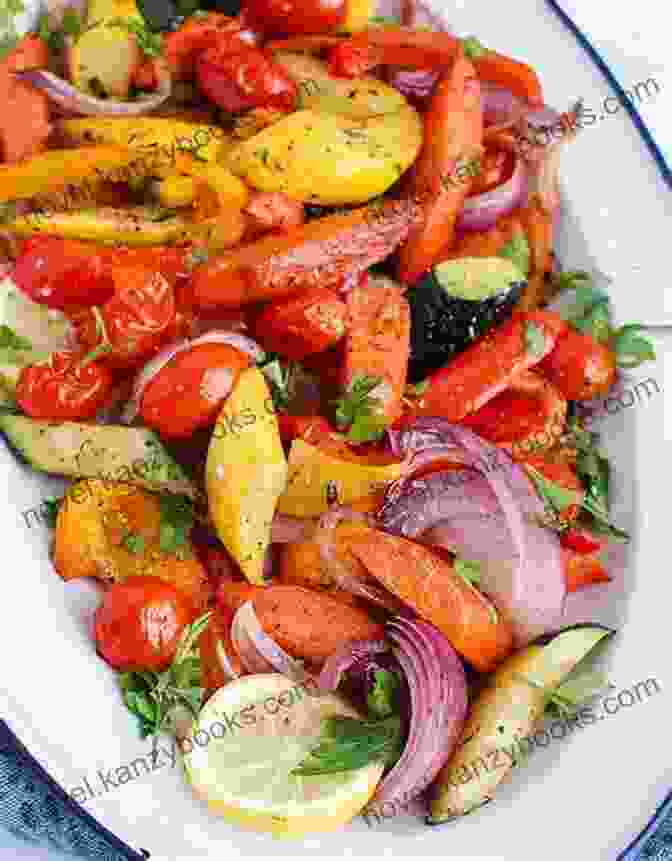 A Variety Of Colorful Side Dishes, Including Salads, Roasted Vegetables, And Bread Fiesta At Rick S: Fabulous Food For Great Times With Friends