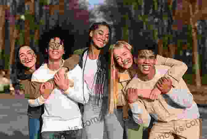 Teenager Journey Book Cover With A Group Of Diverse Teenagers Smiling And Laughing, Symbolizing The Joyful And Challenging Journey Of Adolescence A Teenager S Journey: Overcoming A Childhood Of Abuse